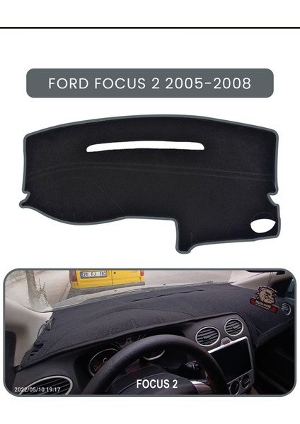 Ford Focus 2 (2005-2008)TORPİDO Koruma Halısı Gri Kenar
