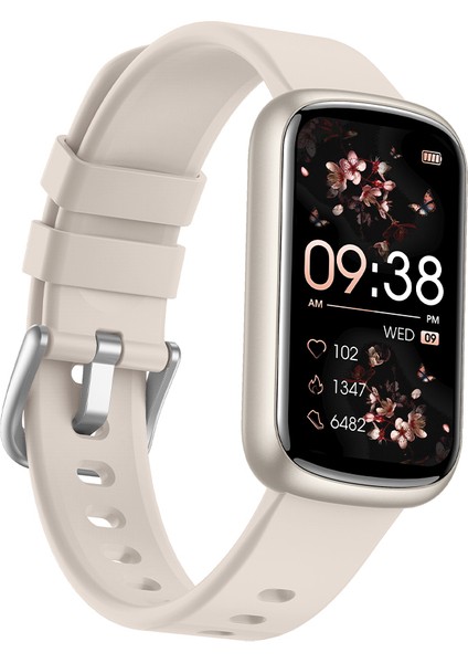 EVO2 Bluetooth 5.2 1.47” Ekran 1 ATM Su Geçirmez iOS&Android Uyumlu 24+ Spor Modu Nabız Spor Kan Oksijen Takibi Akıllı Bileklik Açık Krem
