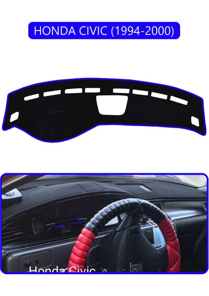 Honda Cıvıc 1994-2000TORPİDO Koruma Halısı Mavi Kenar