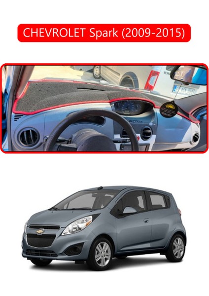 Chevrolet Spark (2009-2015), Ravon R2,torpido Koruma Halısı Kırmızı Kenar
