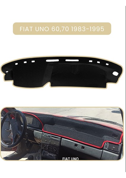Fıat Uno 60,70 1983-1995 Modellerine Uyguntorpido Koruma Halısı Bej Kenar