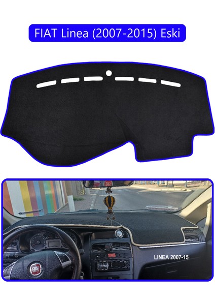 Fıat Linea 2007-2015 Modellerine Uygun Eskitorpido Koruma Halısı Mavi Kenar