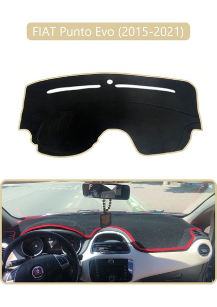 Fıat Punto Evo 2015-2021 Modellerine Uyguntorpido Koruma Halısı Bej Kenar