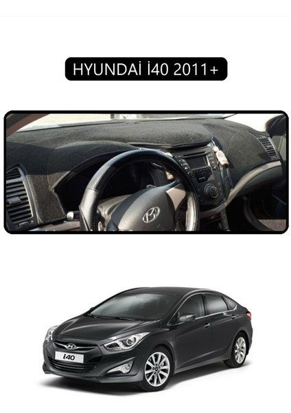 Hyundai I40 2011+ (I30 )Torpido Koruma Halısı Siyah Kenar
