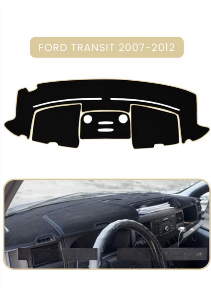 Ford Transit (2007-2012)TORPİDO Koruma Halısı Bej Kenar