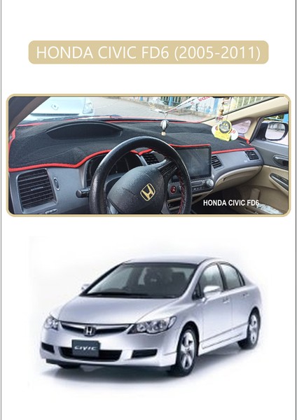 Honda Cıvıc Fd6 2005-2011TORPİDO Koruma Halısı Bej Kenar