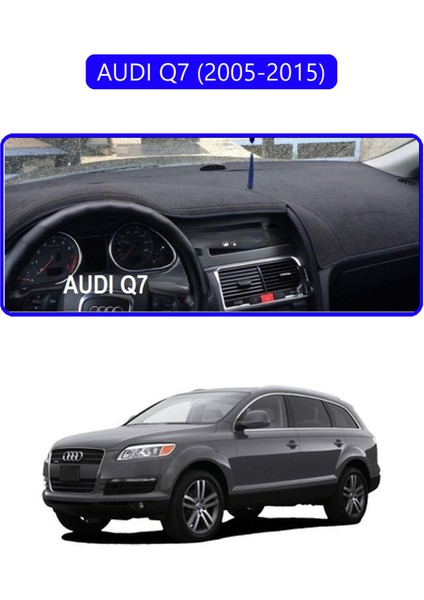 Audı Q7 (2005-2015)TORPİDO Koruma Halısı Mavi Kenar