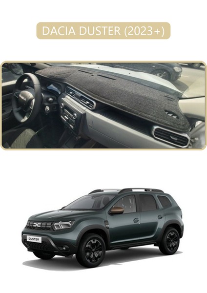 Dacıa Duster 2023+TORPİDO Koruma Halısı Bej Kenar