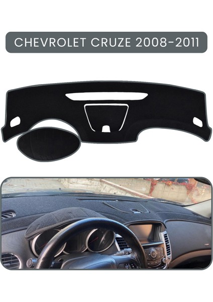 Chevrolet Cruze 2008-2011TORPİDO Koruma Halısı Gri Kenar