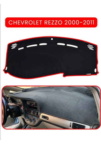 Chevrolet Rezzo (2000-2011)TORPİDO Koruma Halısı Kırmızı Kenar