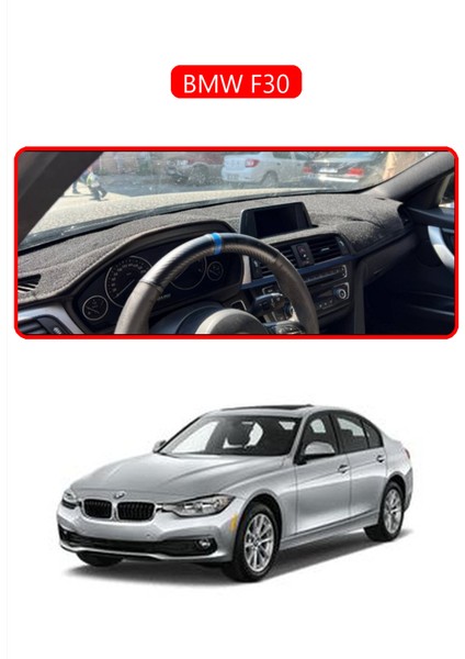 Bmw F30TORPİDO Koruma Halısı Kırmızı Kenar