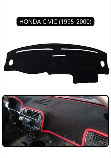 Honda Cıvıc 1995-2000TORPİDO Koruma Halısı Siyah Kenar