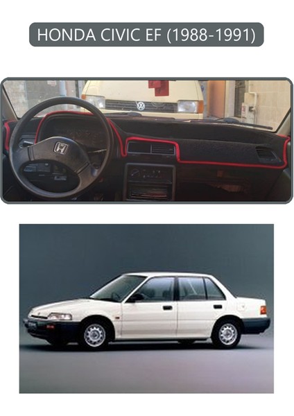 Honda Cıvıc Ef 1988-1991TORPİDO Koruma Halısı Gri Kenar