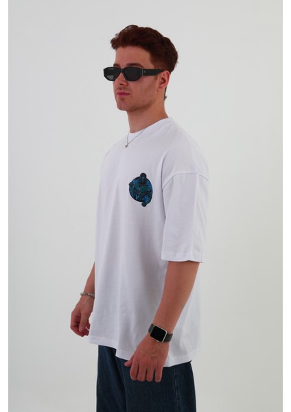 Fabulous-Oversize Tişört | Sırt Baskılı – Minimal Göğüs Desenli Unisex Tshirt fırsatları
