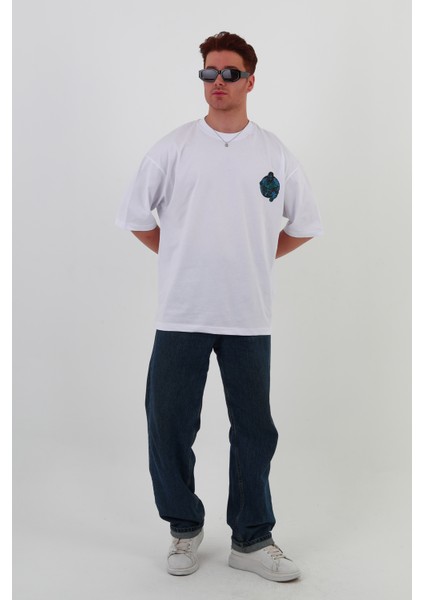 Fabulous-Oversize Tişört | Sırt Baskılı – Minimal Göğüs Desenli Unisex Tshirt