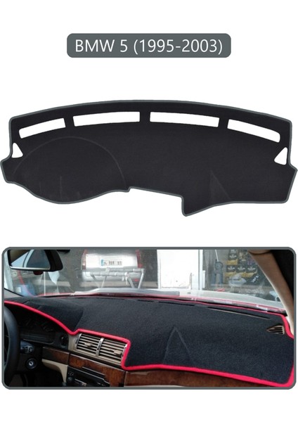 Bmw 5 1995-2003TORPİDO Koruma Halısı Gri Kenar