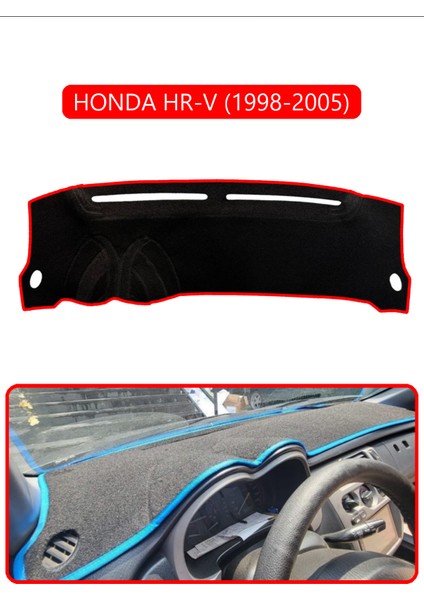 Honda Hr-V 1998-2005TORPİDO Koruma Halısı Kırmızı Kenar