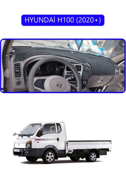 Hyundai H100 2020+TORPİDO Koruma Halısı Mavi Kenar