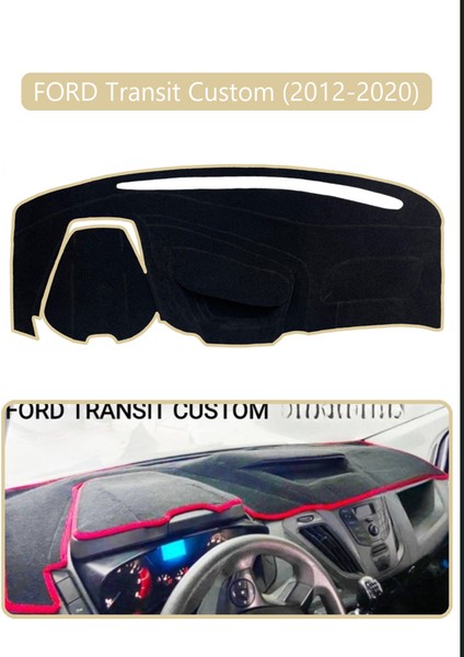 Ford Transit Custom (2012-2020)TORPİDO Koruma Halısı Bej Kenar