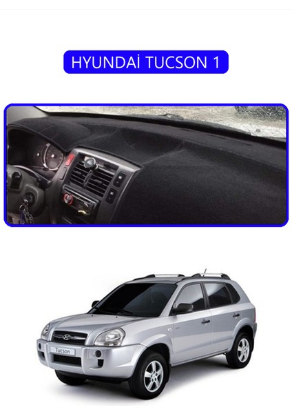 Hyundai Tucson 1torpido Koruma Halısı Mavi Kenar