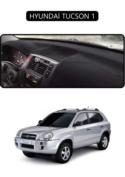 Hyundai Tucson 1torpido Koruma Halısı Siyah Kenar