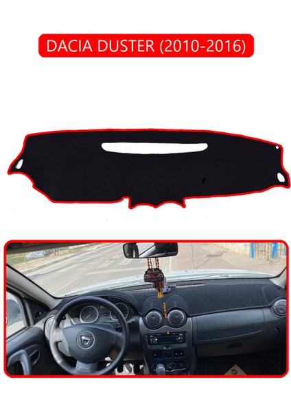 Dacıa Duster 2010-2016TORPİDO Koruma Halısı Kırmızı Kenar