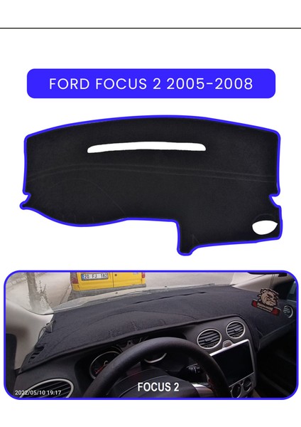 Ford Focus 2 (2005-2008)TORPİDO Koruma Halısı Mavi Kenar