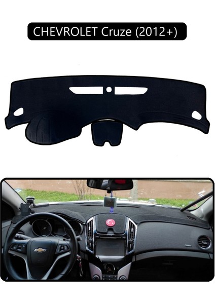 Chevrolet Cruze (2012+) ;torpido Koruma Halısı Siyah Kenar