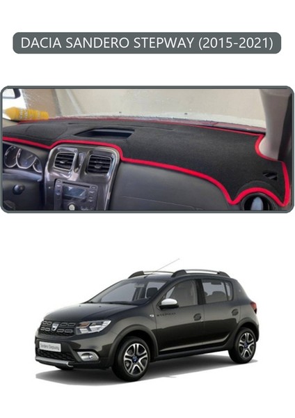 Dacıa Sandero Stepway 2015-2021TORPİDO Koruma Halısı Gri Kenar