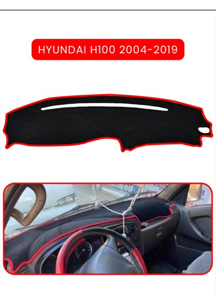 Hyundai H100 2004-2019TORPİDO Koruma Halısı Kırmızı Kenar