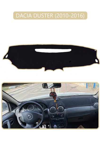 Dacıa Duster 2010-2016TORPİDO Koruma Halısı Bej Kenar