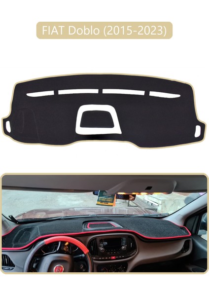 Fıat Doblo 2015-2023 Modellerine Uygun Eski Ortası Açıktorpido Koruma Halısı Bej Kenar