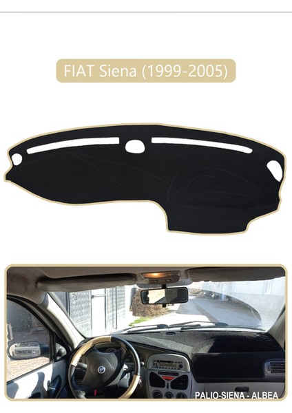 Fıat Siena 1999-2005 Modellerine Uygun Eskitorpido Koruma Halısı Bej Kenar