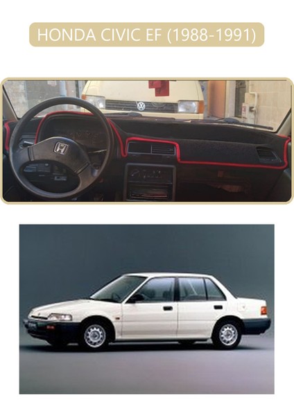 Honda Cıvıc Ef 1988-1991TORPİDO Koruma Halısı Bej Kenar