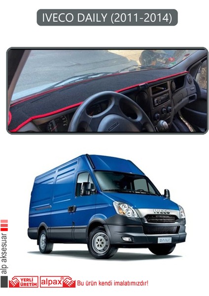 Iveco Daıly 2011-2014TORPİDO Koruma Halısı Siyah Kenar