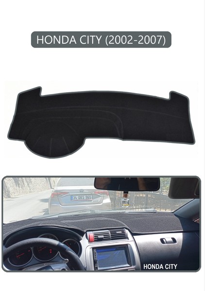 Honda Cıty 2002-2007TORPİDO Koruma Halısı Gri Kenar