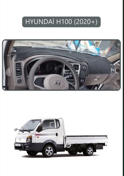 Hyundai H100 2020+TORPİDO Koruma Halısı Gri Kenar