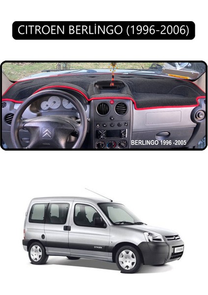 Cıtroen Berlingo 1996-2006TORPİDO Koruma Halısı Siyah Kenar