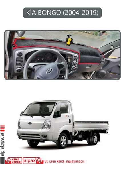 Kia Bongo 2004-2019TORPİDO Koruma Halısı Gri Kenar