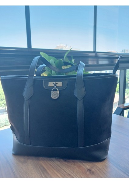 Wolını Kadın Süet Büyük Omuz Çantası