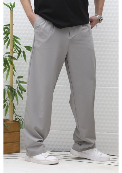 Erkek Bol Kesim Likralı Paraşüt Kumaş Baggy Pantalon modelleri