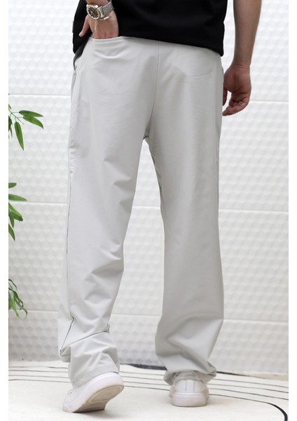Erkek Bol Kesim Likralı Paraşüt Kumaş Baggy Pantalon fırsatları