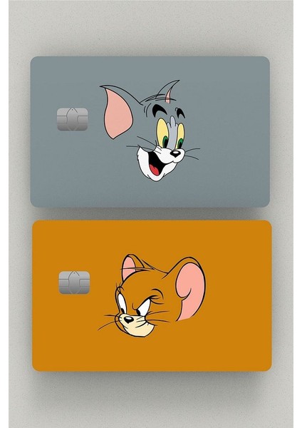 2'li Tom ve Jerry Kredi Kartı & Akbil Sticker Kaplama
