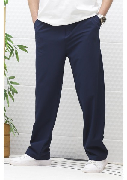 Erkek Bol Kesim Likralı Paraşüt Kumaş Baggy Pantalon