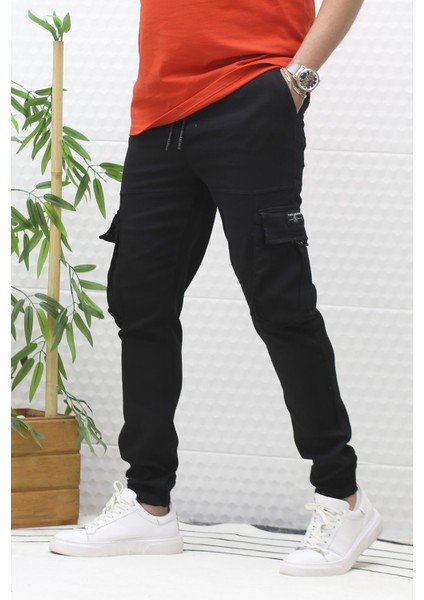 Erkek Gabardin Kumaş Kargo Pantolon