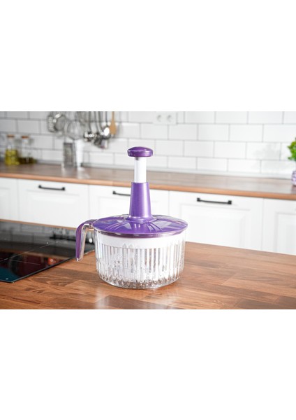 Salata Sebze Kurutucu Ayran Çırpıcı Basma Kollu Süzgeç