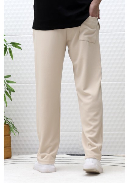 Erkek Full Likralı Rahat Kesim Baggy Pantolon Bel Lastikli modelleri