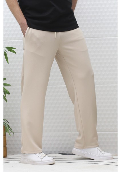 Erkek Full Likralı Rahat Kesim Baggy Pantolon Bel Lastikli fırsatları