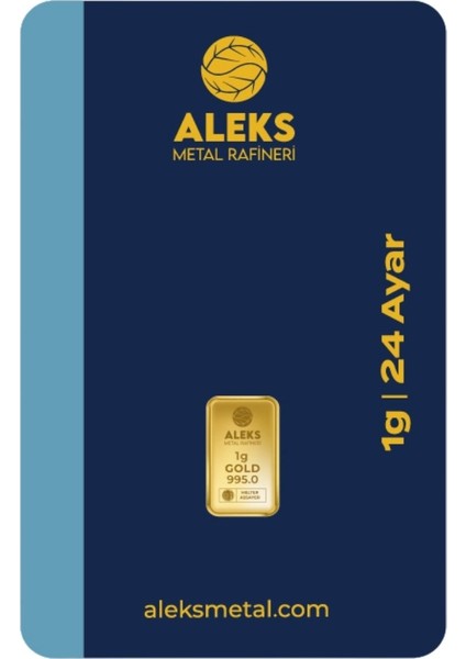 Agakulche 1 gr 995 24 Ayar Amr Külçe Altın