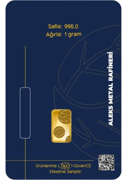 Agakulche 1 gr 995 24 Ayar Amr Külçe Altın